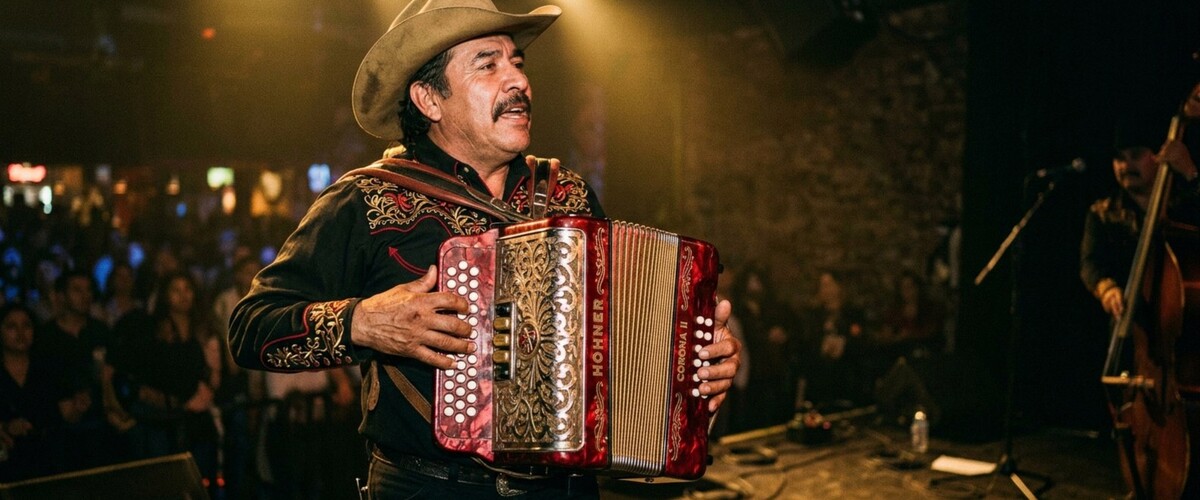 Músico tocando acordeón